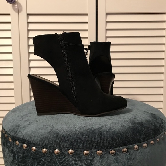 Black open back booties - Picture 4 of 4